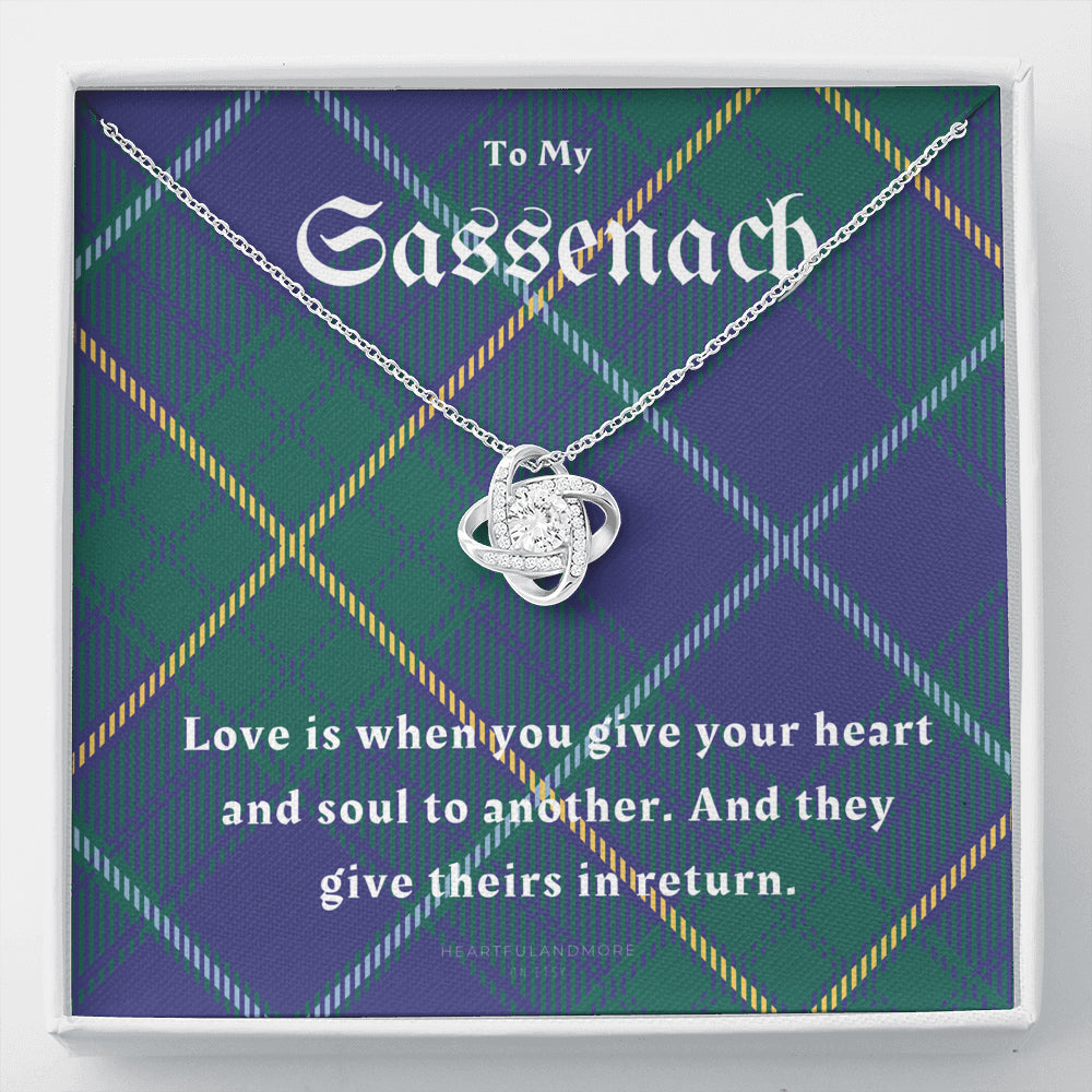 To My Sassenach, Outlander Gift, Outlander Gift Box, Outlander Jewelry, Outlander Gift For Wife, Outlander Charm, Outlander Necklace