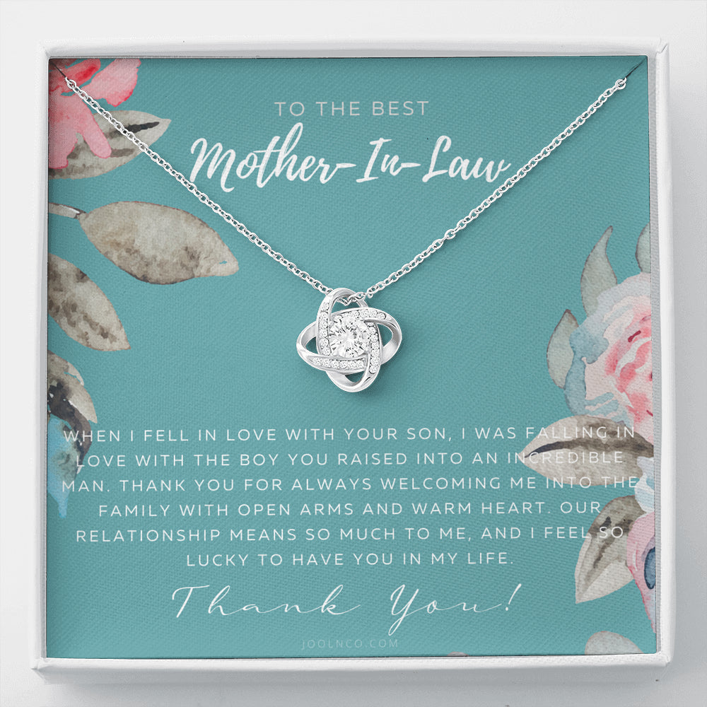 Love Knot Necklace | Mother in Law Gift | Mom in Law Jewelry | Mother's Day Gift for Mother-in-Law | Gift for Mother in Law | Mother-in-Law Necklace