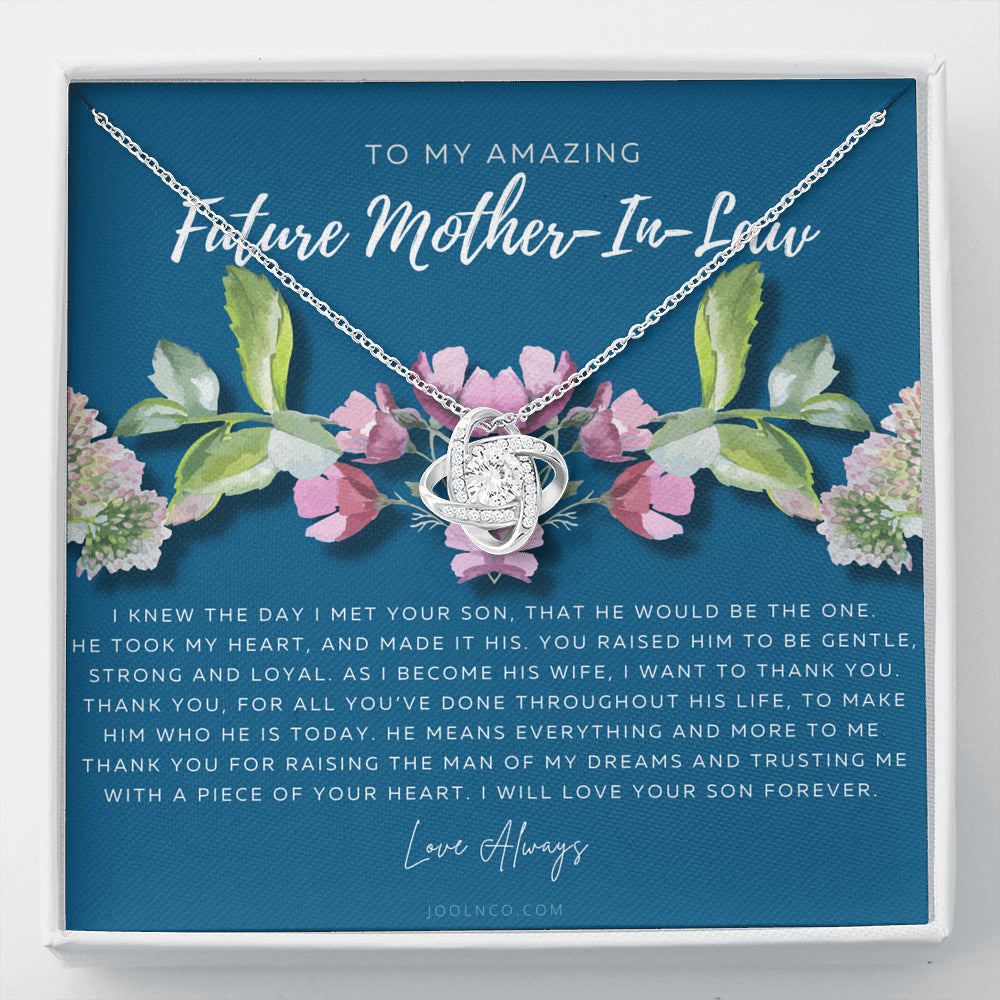 Love Knot Necklace | Future Mother in Law Gift | Mom in Law Jewelry | Mother's Day Gift for Mother-in-Law | Gift for Mother in Law | Mother-in-Law Necklace