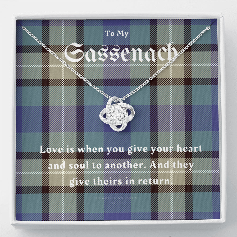 To My Sassenach, Outlander Gift, Outlander Gift Box, Outlander Jewelry, Outlander Gift For Wife, Outlander Charm, Outlander Necklace