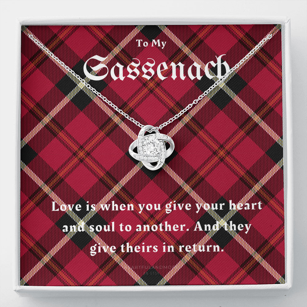 To My Sassenach, Outlander Gift, Outlander Gift Box, Outlander Jewelry, Outlander Gift For Wife, Outlander Charm, Outlander Necklace