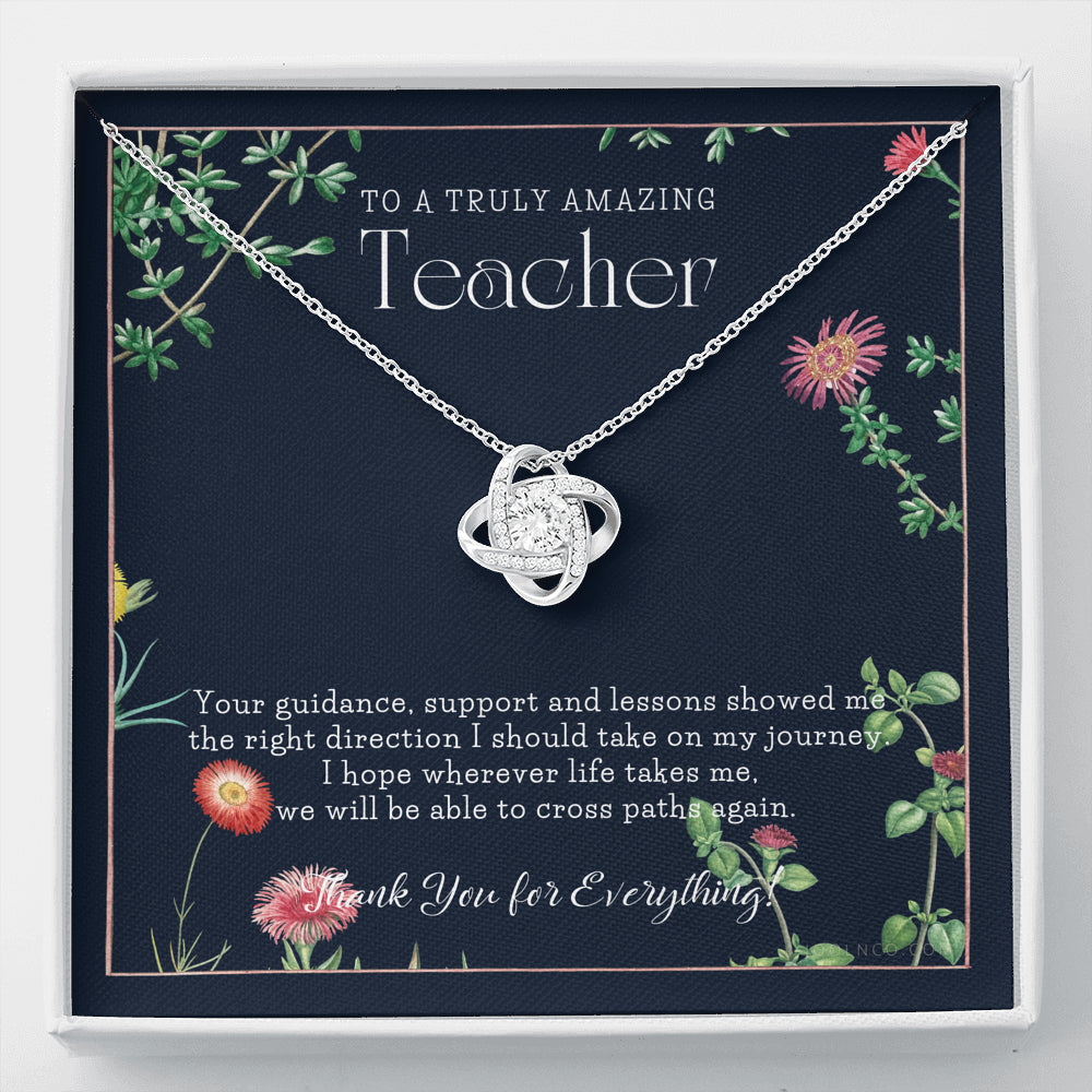 Teacher Gift, Gift for Teacher Necklace, A Truly Amazing Teacher Appreciation Gift
