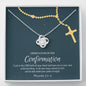 Confirmation Gift For Girls, Confirmation Granddaughter, Love Knot Necklace, Confirmation Gift Ideas For Girls, Catholic Confirmation Gift