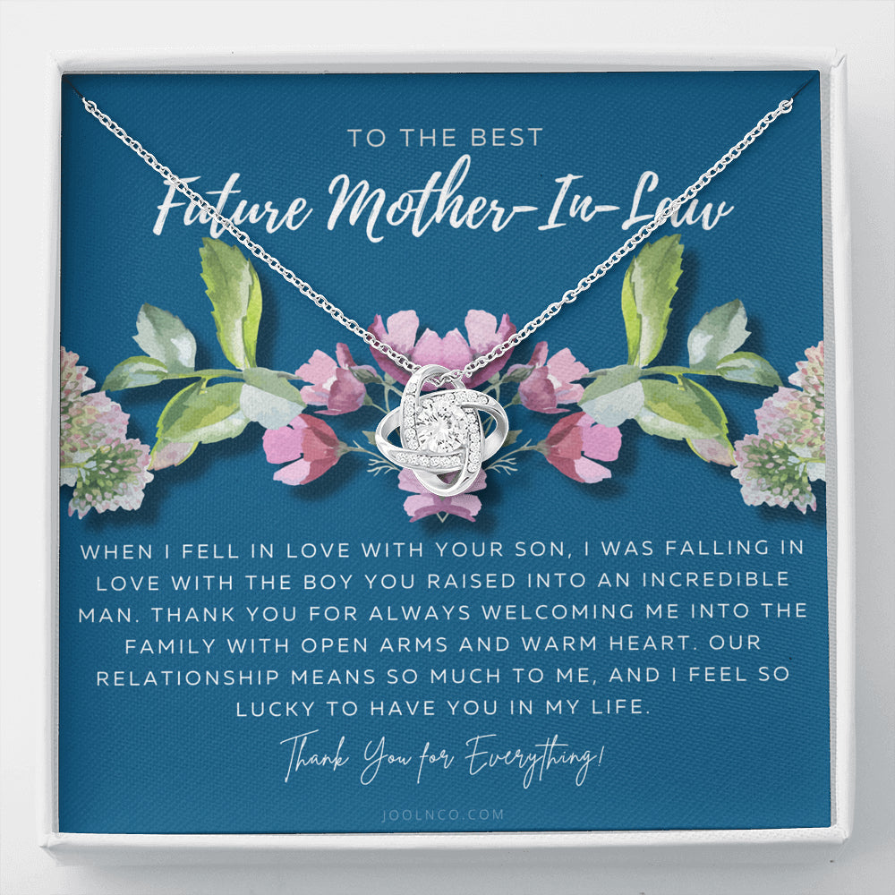 Love Knot Necklace | Future Mother in Law Gift | Mom in Law Jewelry | Mother's Day Gift for Mother-in-Law | Gift for Mother in Law | Mother-in-Law Necklace