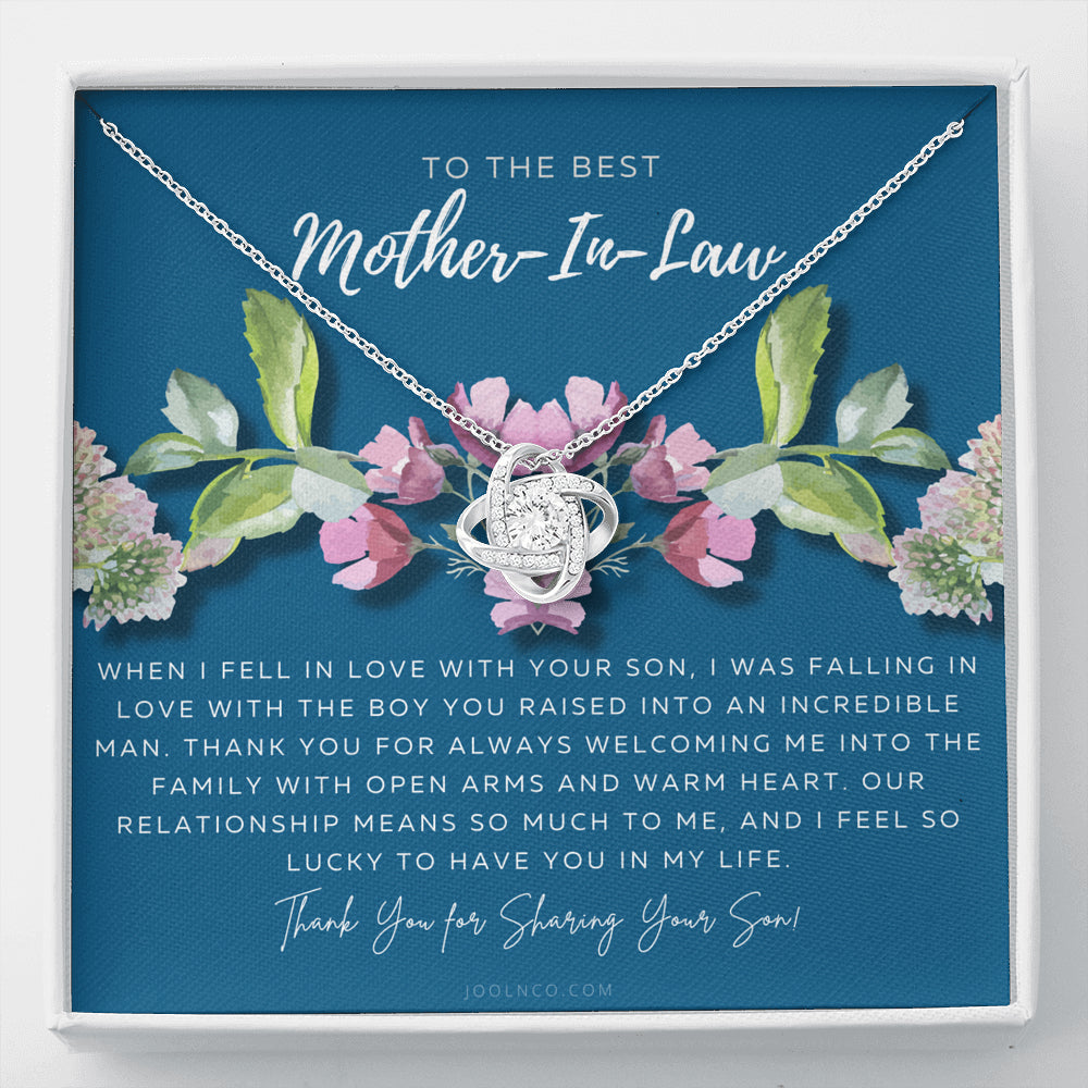 Love Knot Necklace | Mother in Law Gift | Mom in Law Jewelry | Mother's Day Gift for Mother-in-Law | Gift for Mother in Law | Mother-in-Law Necklace