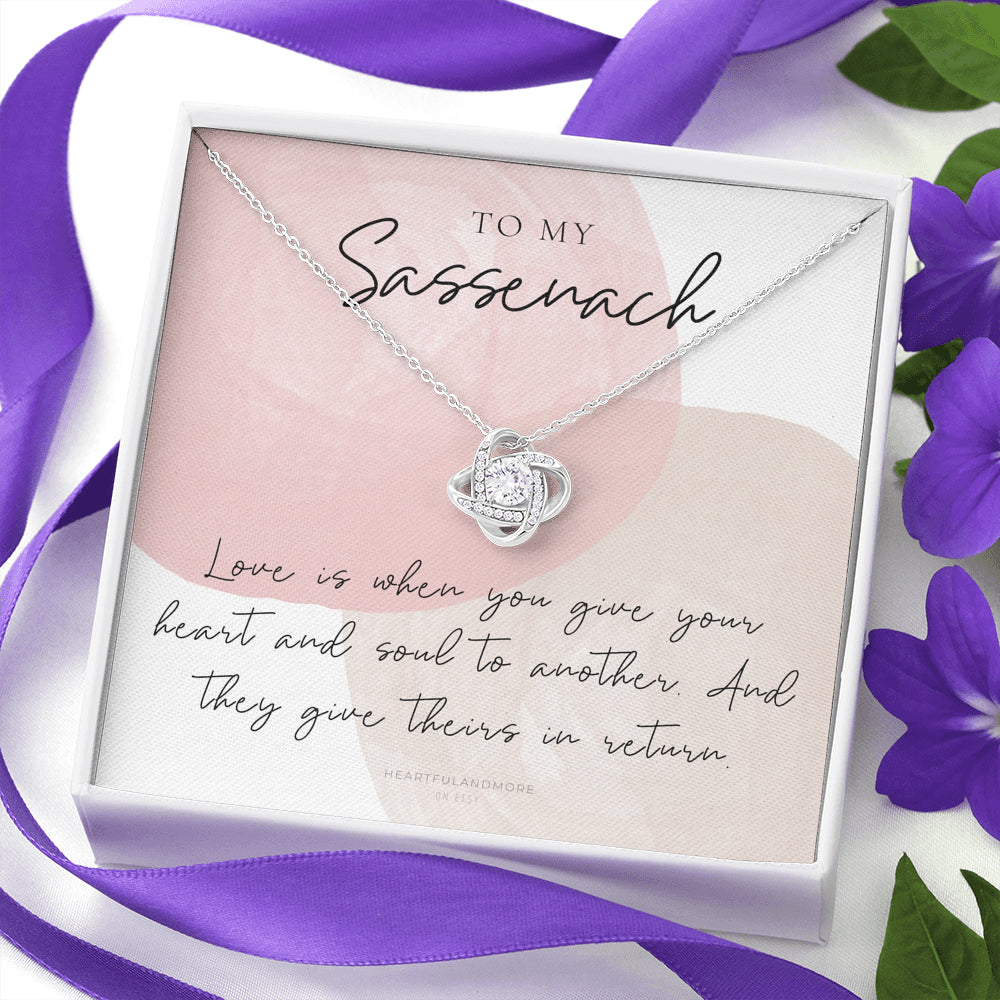 To My Sassenach, Outlander Gift, Outlander Gift Box, Outlander Jewelry, Outlander Gift For Wife, Outlander Charm, Outlander Necklace