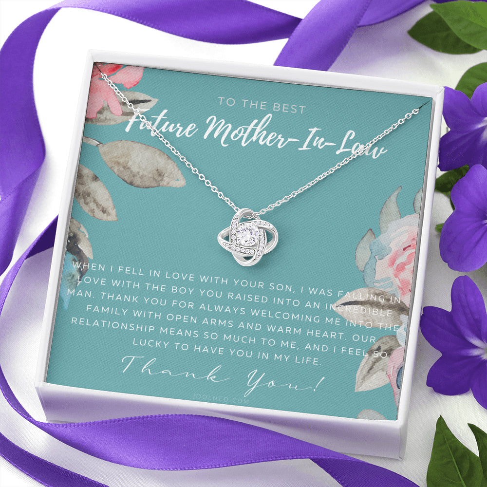 Love Knot Necklace | Future Mother in Law Gift | Mom in Law Jewelry | Mother's Day Gift for Mother-in-Law | Gift for Mother in Law | Mother-in-Law Necklace