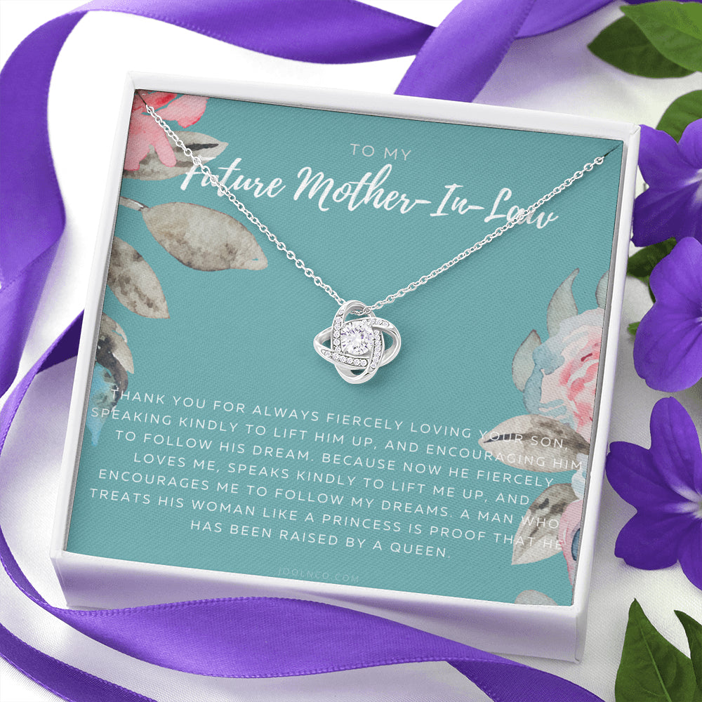 Love Knot Necklace | Future Mother in Law Gift | Mom in Law Jewelry | Mother's Day Gift for Mother-in-Law | Gift for Mother in Law | Mother-in-Law Necklace