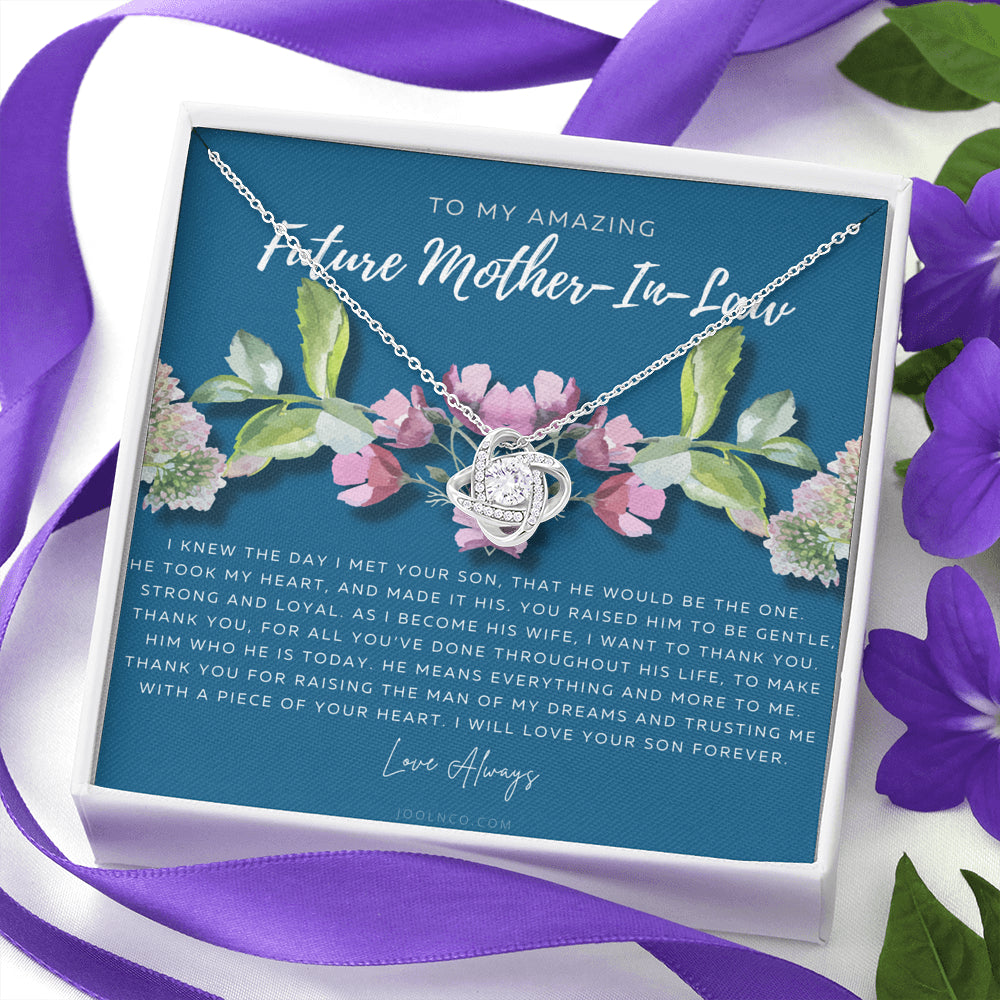 Love Knot Necklace | Future Mother in Law Gift | Mom in Law Jewelry | Mother's Day Gift for Mother-in-Law | Gift for Mother in Law | Mother-in-Law Necklace