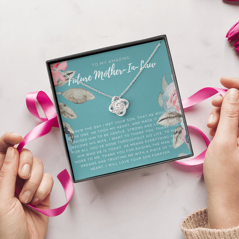 Love Knot Necklace | Future Mother in Law Gift | Mom in Law Jewelry | Mother's Day Gift for Mother-in-Law | Gift for Mother in Law | Mother-in-Law Necklace