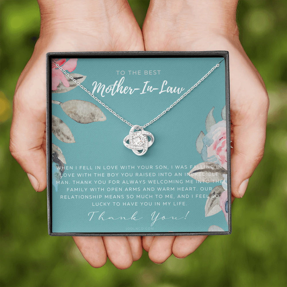 Love Knot Necklace | Mother in Law Gift | Mom in Law Jewelry | Mother's Day Gift for Mother-in-Law | Gift for Mother in Law | Mother-in-Law Necklace