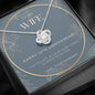 12 Year Anniversary Gift For Wife - Love Knot Necklace
