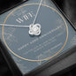 42 Year Anniversary Gift For Wife - Love Knot Necklace