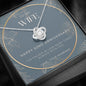 52 Year Anniversary Gift For Wife - Love Knot Necklace