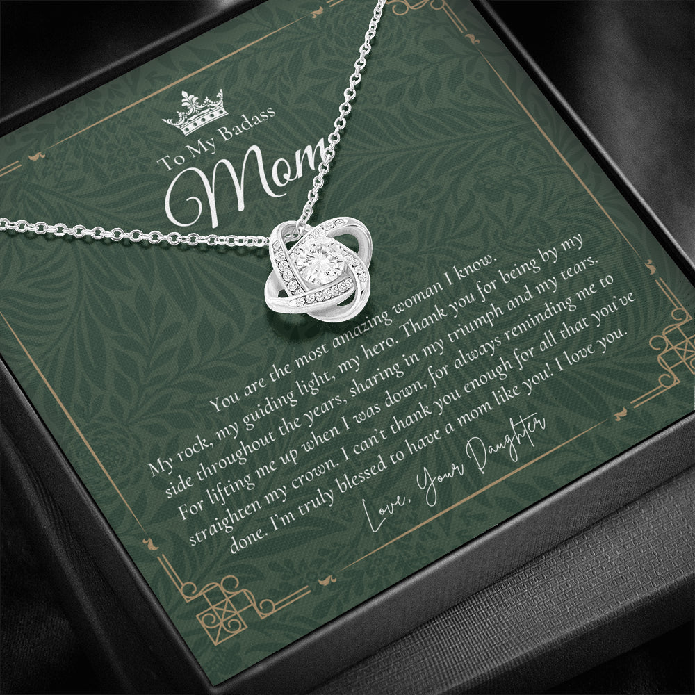 To My Badass Mom Necklace | Badass Mom Gift | Birthday Gift | Gift from Daughter on Wedding Day Mother’s Day Gift | Badass Mom | Love You Mom | Personalized Mothers Necklace | Gift for Mom