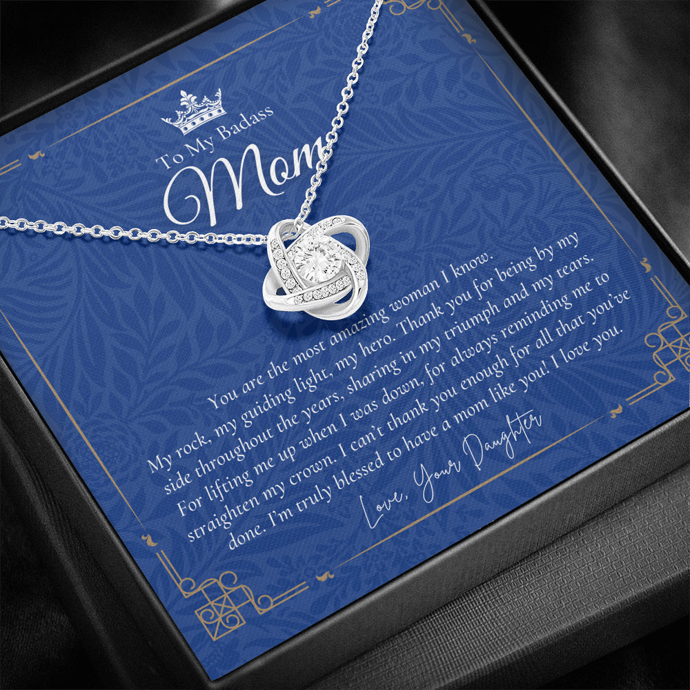 To My Badass Mom Necklace | Badass Mom Gift | Birthday Gift | Gift from Daughter on Wedding Day Mother’s Day Gift | Badass Mom | Love You Mom | Personalized Mothers Necklace | Gift for Mom
