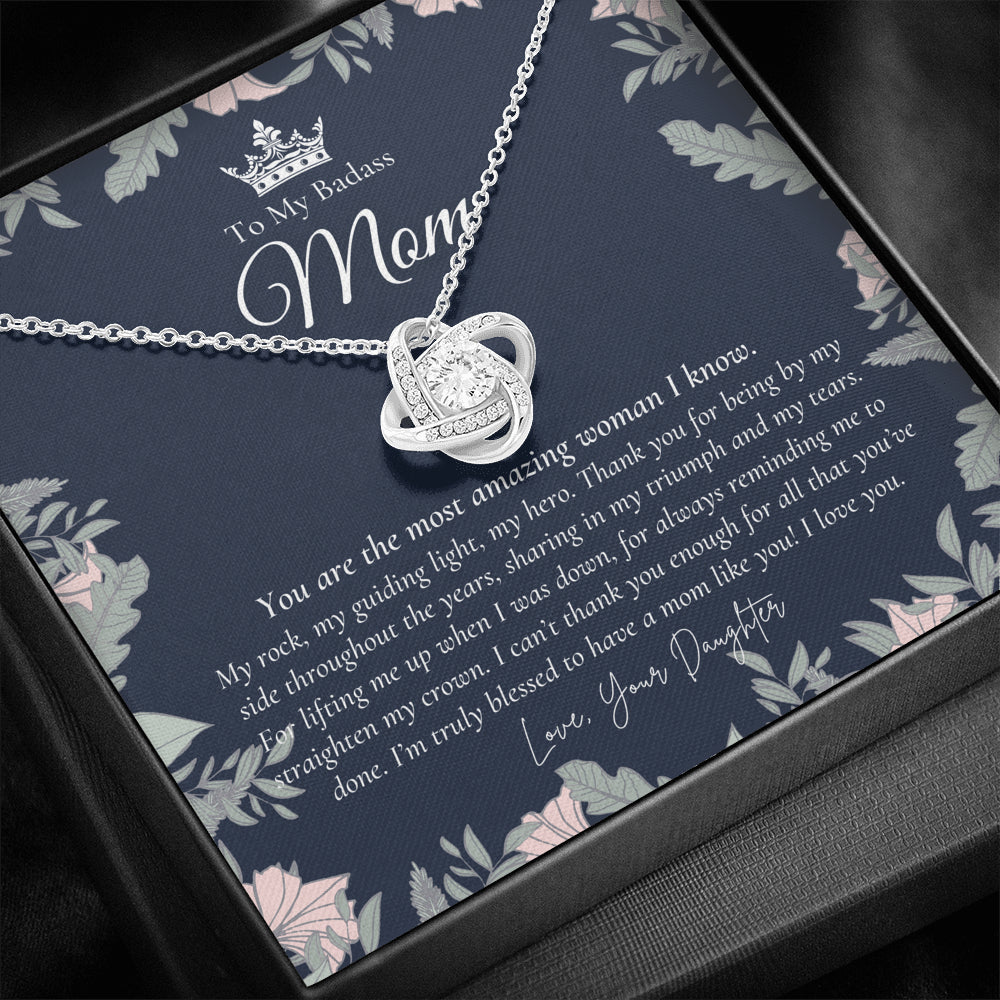 To My Badass Mom Necklace | Badass Mom Gift | Birthday Gift | Gift from Daughter on Wedding Day Mother’s Day Gift | Badass Mom | Love You Mom | Personalized Mothers Necklace | Gift for Mom