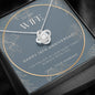 16 Year Anniversary Gift For Wife - Love Knot Necklace
