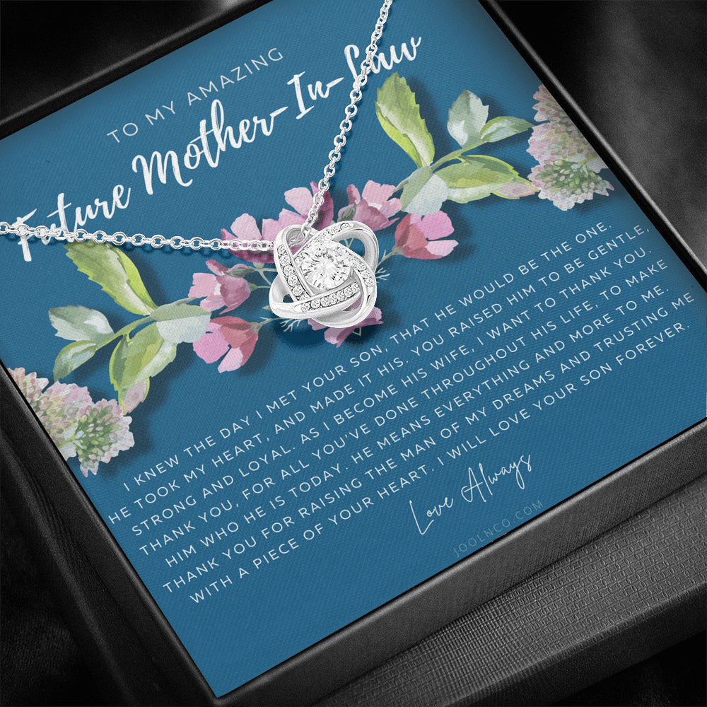 Love Knot Necklace | Future Mother in Law Gift | Mom in Law Jewelry | Mother's Day Gift for Mother-in-Law | Gift for Mother in Law | Mother-in-Law Necklace