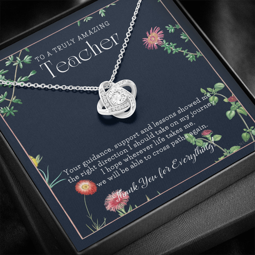 Teacher Gift, Gift for Teacher Necklace, A Truly Amazing Teacher Appreciation Gift