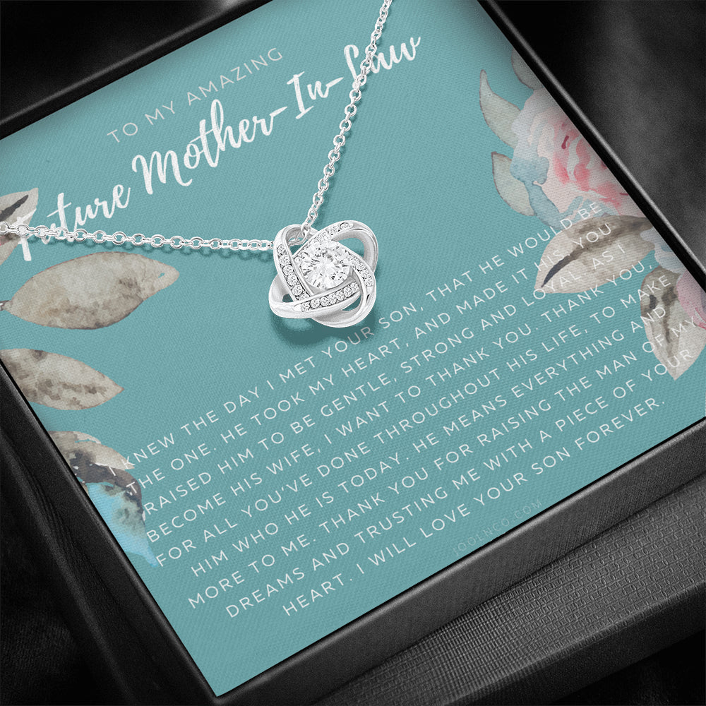 Love Knot Necklace | Future Mother in Law Gift | Mom in Law Jewelry | Mother's Day Gift for Mother-in-Law | Gift for Mother in Law | Mother-in-Law Necklace
