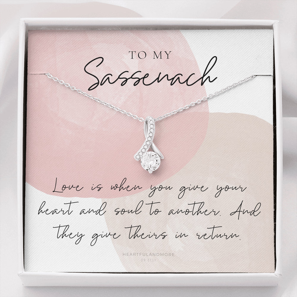 To My Sassenach, Outlander Gift, Outlander Gift Box, Outlander Jewelry, Outlander Gift For Wife, Outlander Charm, Outlander Necklace