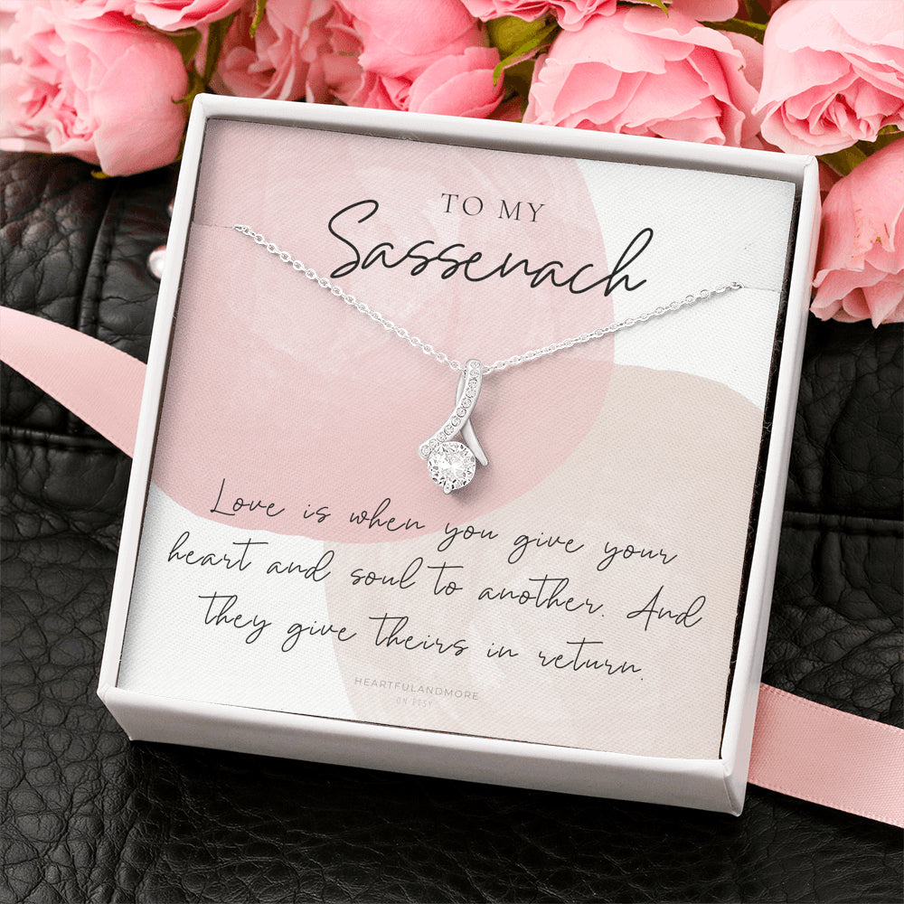 To My Sassenach, Outlander Gift, Outlander Gift Box, Outlander Jewelry, Outlander Gift For Wife, Outlander Charm, Outlander Necklace