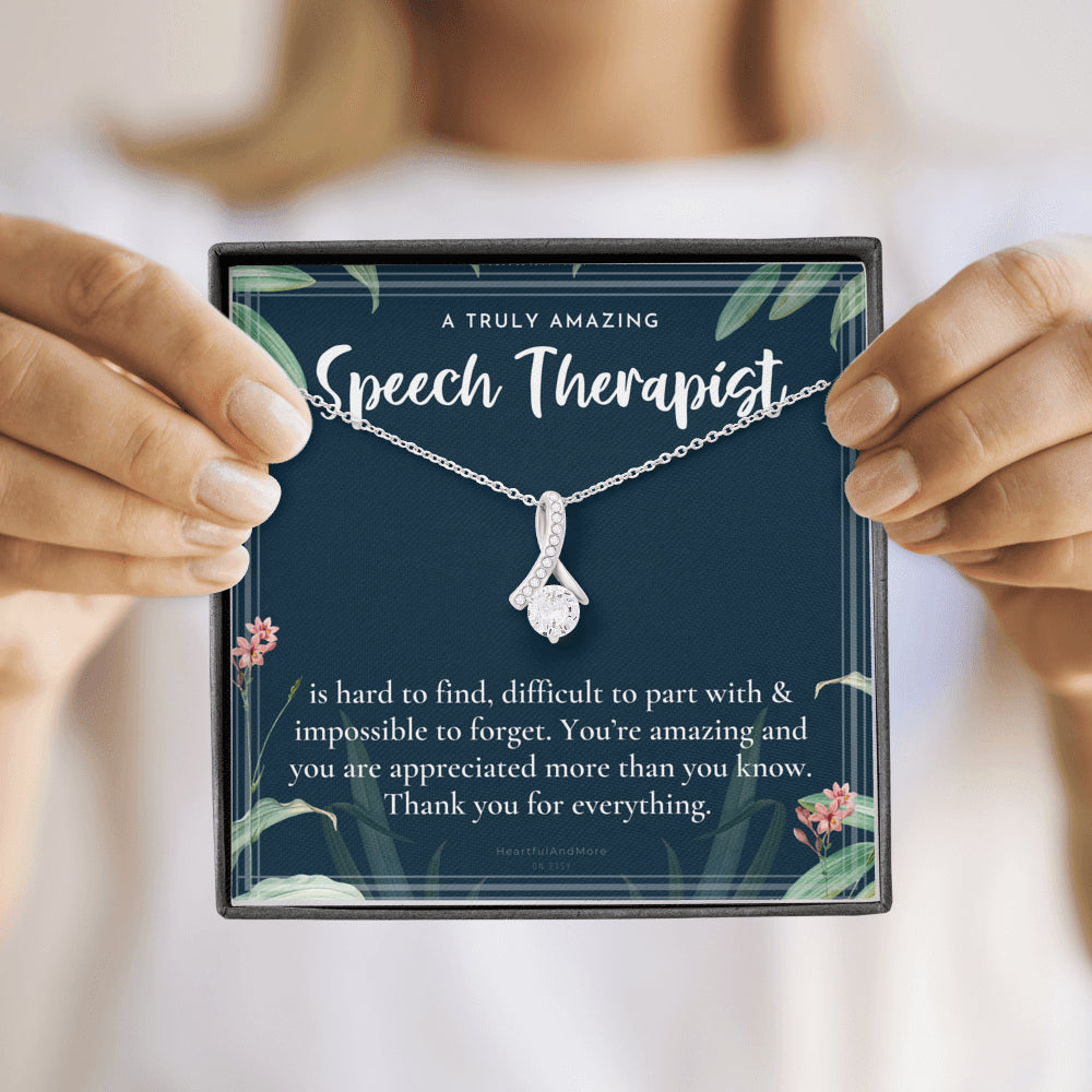 Speech Therapist Gift, Amazing Speech Therapist Gift Necklace, Language Pathologist, Gift for Speech Pathologist