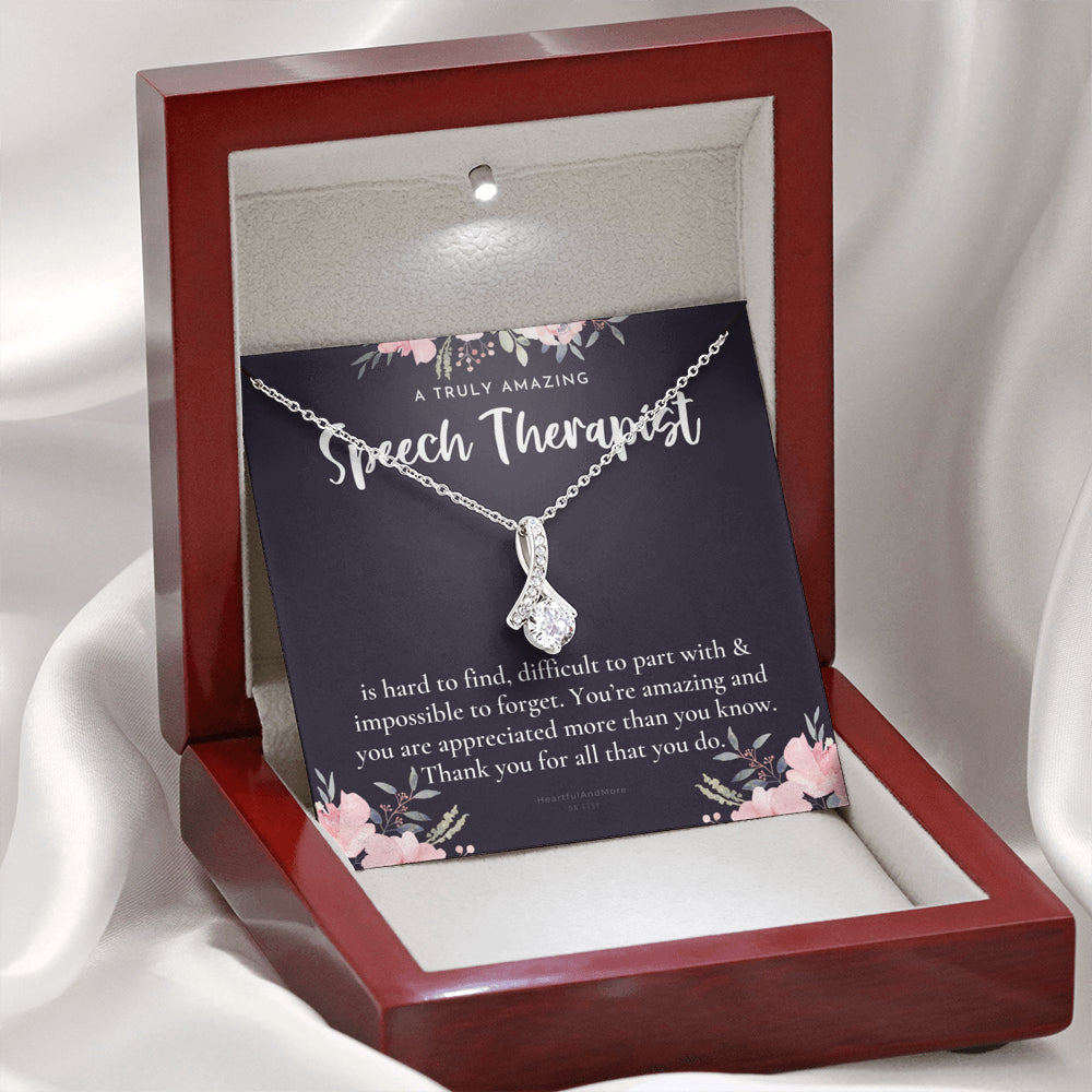 Speech Therapist Gift, Amazing Speech Therapist Gift Necklace, Language Pathologist, Gift for Speech Pathologist