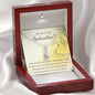 god mother necklace yellow