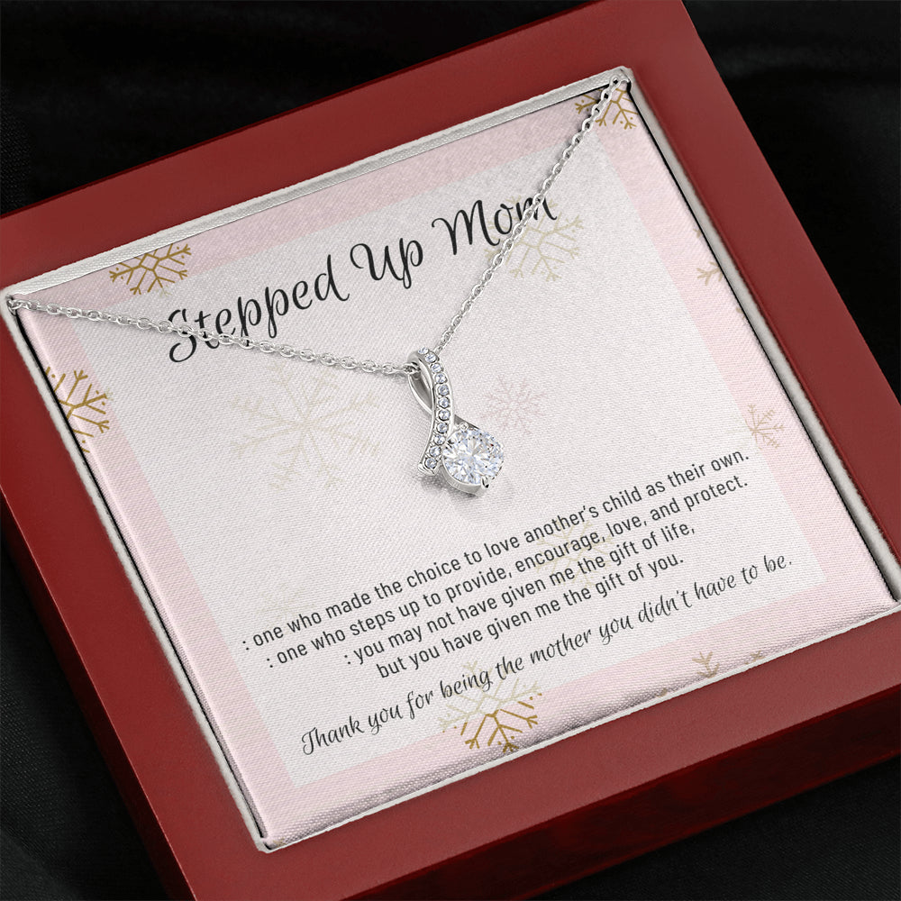 Stepmom Necklace, Stepmom Birthday Gift Idea, Meaningful Stepmom Gift, Thank You Stepmom, Unbiological Mom Gift, Bonus Mom Necklace