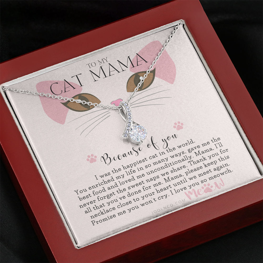 To My Cat Mama, Cat loss gifts, Rainbow Bridge Cat, Pet sympathy gift, Cat loss necklace, Until We Meet Again Necklace, Loss of Cat memorial necklace