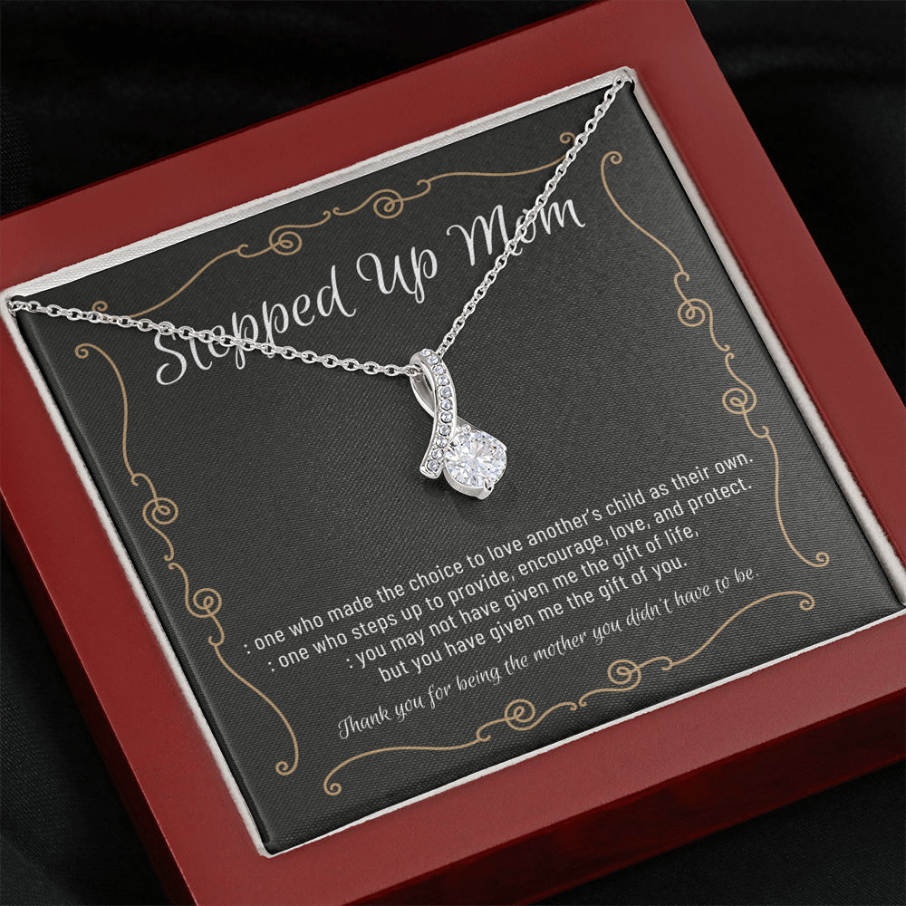 Stepmom Necklace, Stepmom Birthday Gift Idea, Meaningful Stepmom Gift, Thank You Stepmom, Unbiological Mom Gift, Bonus Mom Necklace4 ALLURING BEAUTY Necklace