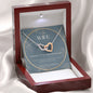 17 Year Anniversary Gift For Wife - Interlocking Hearts Necklace