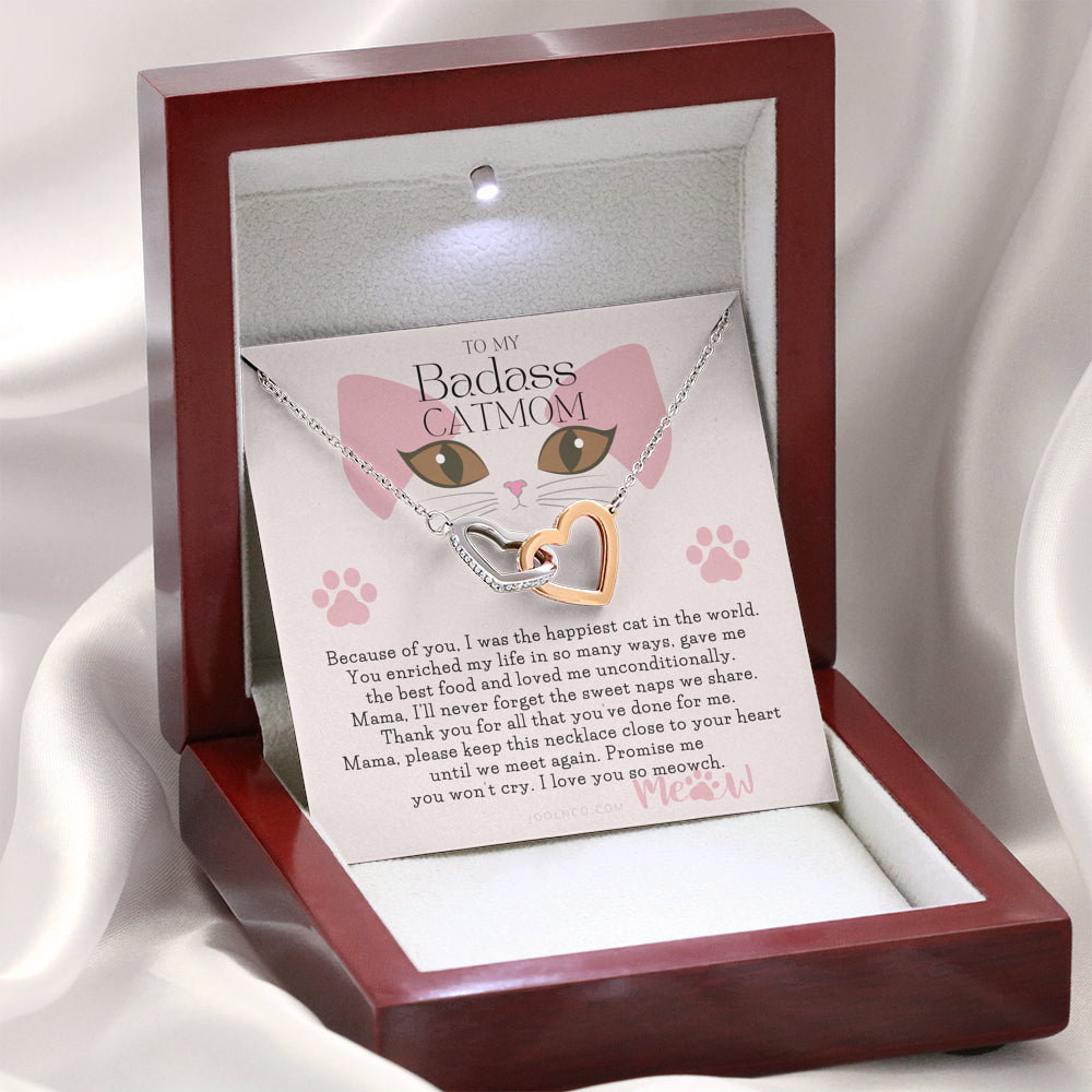 To My Cat Mama, Cat loss gifts, Rainbow Bridge Cat, Pet sympathy gift, Cat loss necklace, Until We Meet Again Necklace, Loss of Cat memorial necklace