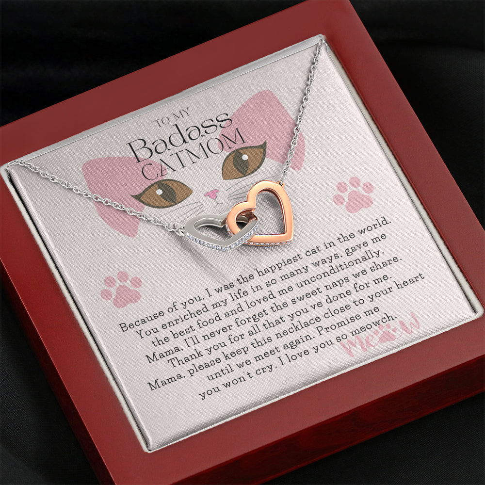 To My Cat Mama, Cat loss gifts, Rainbow Bridge Cat, Pet sympathy gift, Cat loss necklace, Until We Meet Again Necklace, Loss of Cat memorial necklace