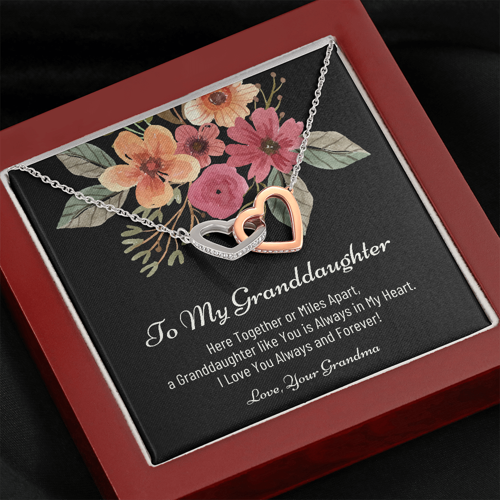 To My Granddaughter, Granddaughter Necklace For Christmas, Christmas Gift for Granddaughter