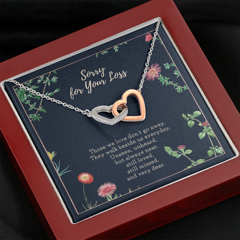 Loss of Loved one necklace, Loss of mother gift, Loss of father gift, Sorry for your loss, Sympathy gift, Sterling Silver, Pet loss gift