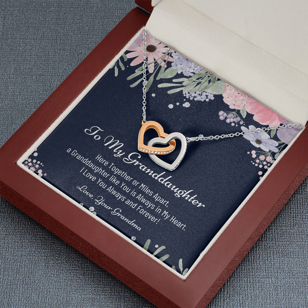 To My Granddaughter, Granddaughter Necklace For Christmas, Christmas Gift for Granddaughter