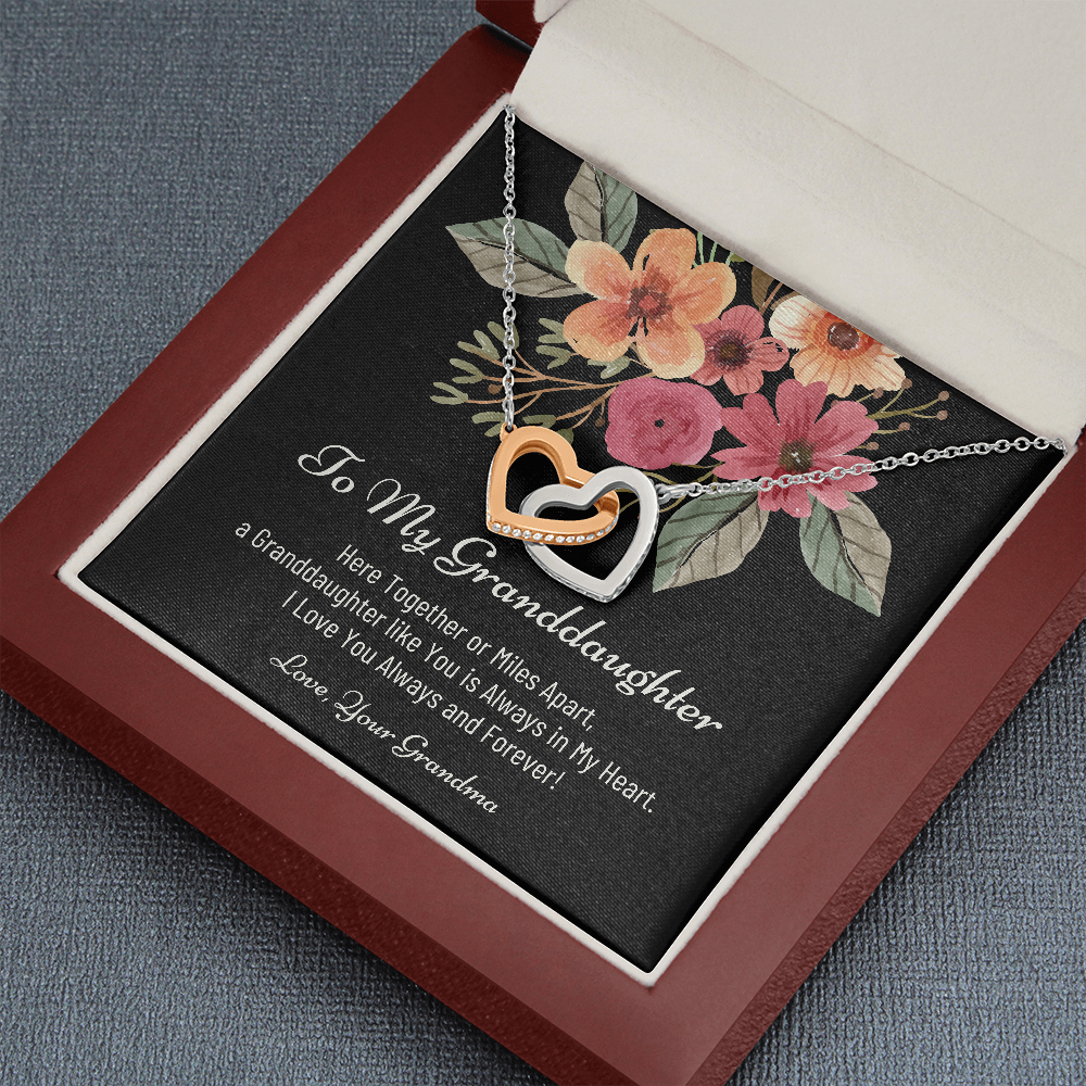 To My Granddaughter, Granddaughter Necklace For Christmas, Christmas Gift for Granddaughter