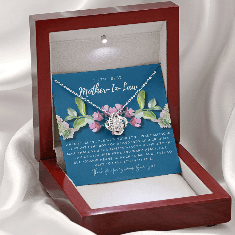 Love Knot Necklace | Mother in Law Gift | Mom in Law Jewelry | Mother's Day Gift for Mother-in-Law | Gift for Mother in Law | Mother-in-Law Necklace