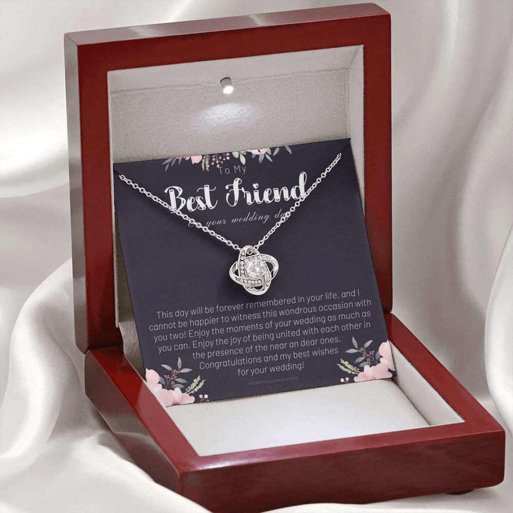 To My Best Friend On Her Wedding Day, Bride Gift From Maid of Honor, Best Friend Gift to Bride, Best Friend to Bride Necklace, Wedding Gift