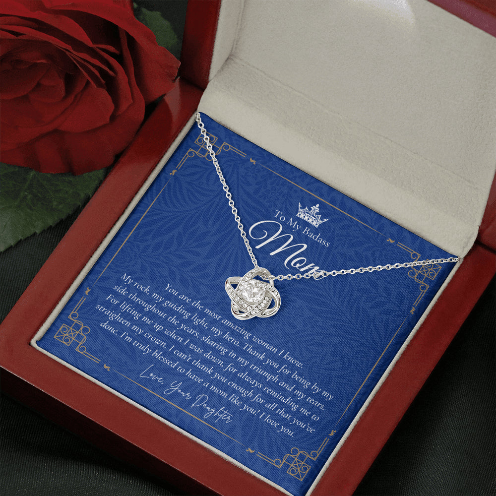 To My Badass Mom Necklace | Badass Mom Gift | Birthday Gift | Gift from Daughter on Wedding Day Mother’s Day Gift | Badass Mom | Love You Mom | Personalized Mothers Necklace | Gift for Mom