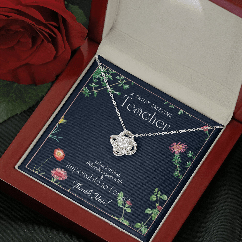 Teacher Gift, Gift for Teacher Necklace, A Truly Amazing Teacher Appreciation Gift