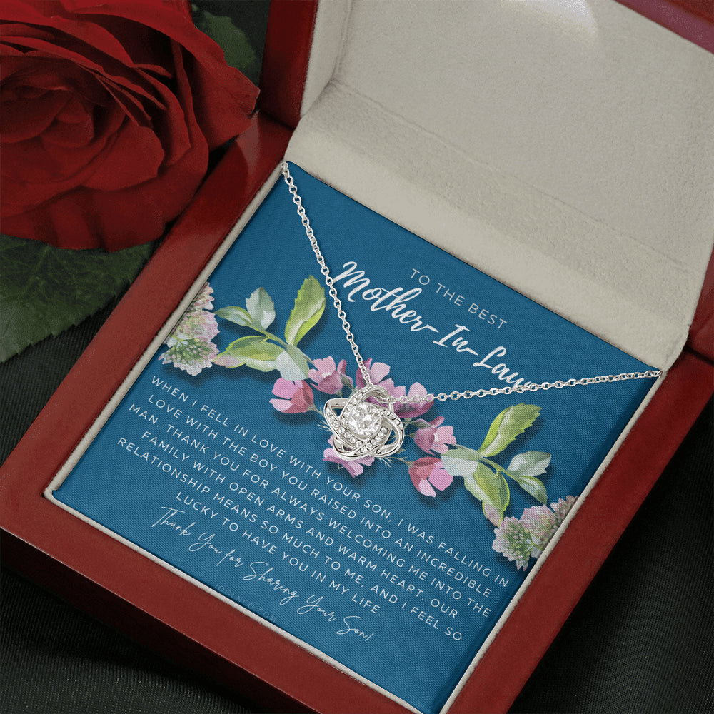 Love Knot Necklace | Mother in Law Gift | Mom in Law Jewelry | Mother's Day Gift for Mother-in-Law | Gift for Mother in Law | Mother-in-Law Necklace