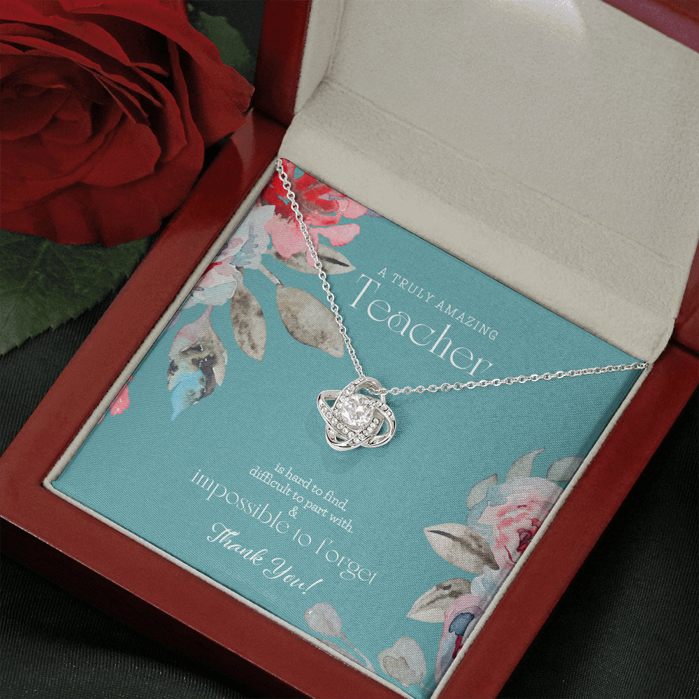 Teacher Gift, Gift for Teacher Necklace, A Truly Amazing Teacher Appreciation Gift