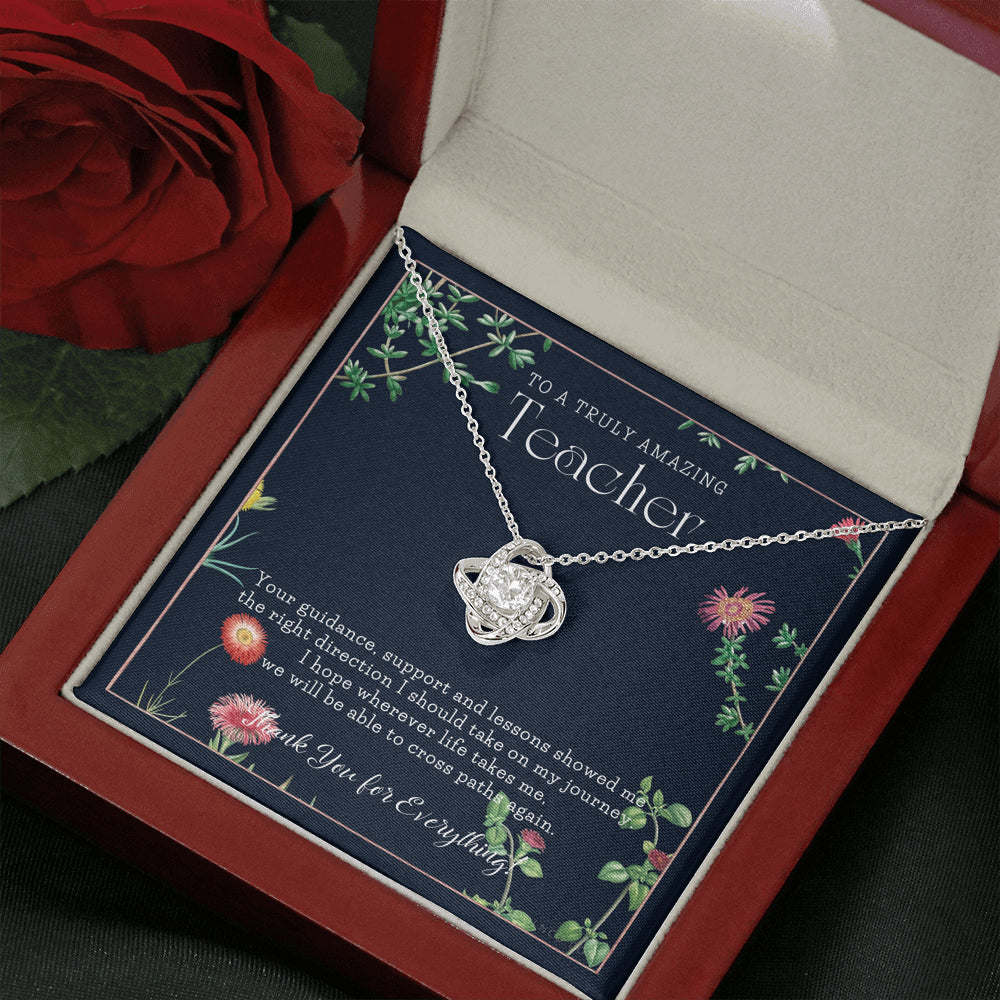 Teacher Gift, Gift for Teacher Necklace, A Truly Amazing Teacher Appreciation Gift