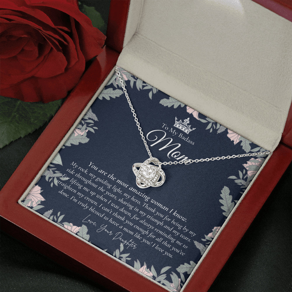 To My Badass Mom Necklace | Badass Mom Gift | Birthday Gift | Gift from Daughter on Wedding Day Mother’s Day Gift | Badass Mom | Love You Mom | Personalized Mothers Necklace | Gift for Mom