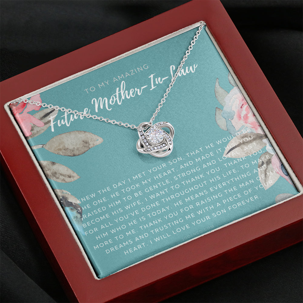 Love Knot Necklace | Future Mother in Law Gift | Mom in Law Jewelry | Mother's Day Gift for Mother-in-Law | Gift for Mother in Law | Mother-in-Law Necklace