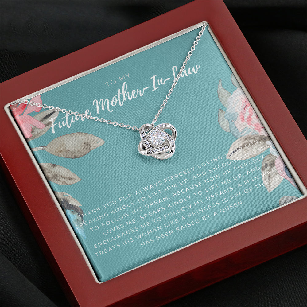 Love Knot Necklace | Future Mother in Law Gift | Mom in Law Jewelry | Mother's Day Gift for Mother-in-Law | Gift for Mother in Law | Mother-in-Law Necklace